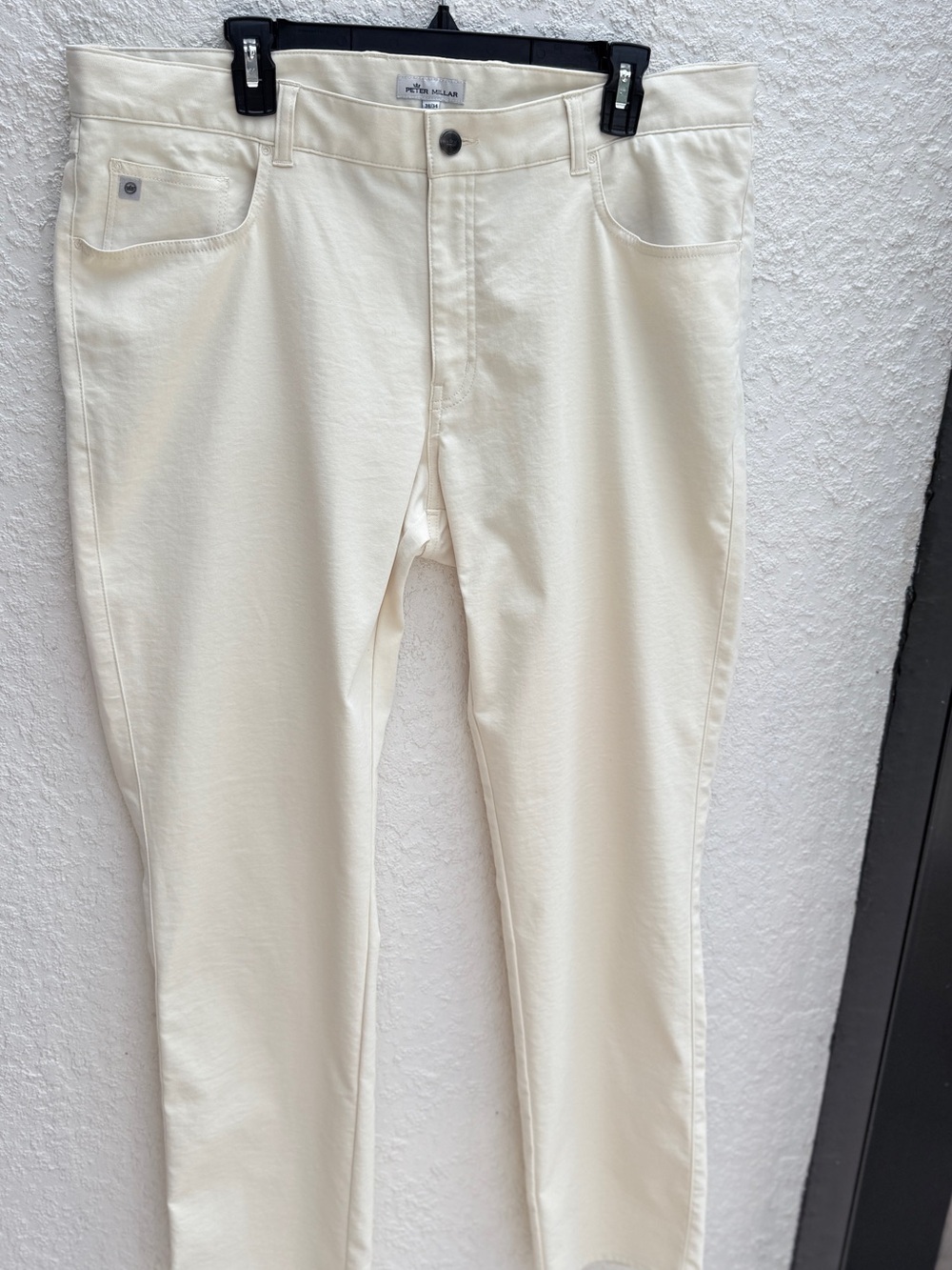 Peter Millar : Ivory Slim Straight Pants 38 x34